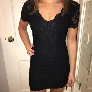 black lace bodycon dress from urban outfitters